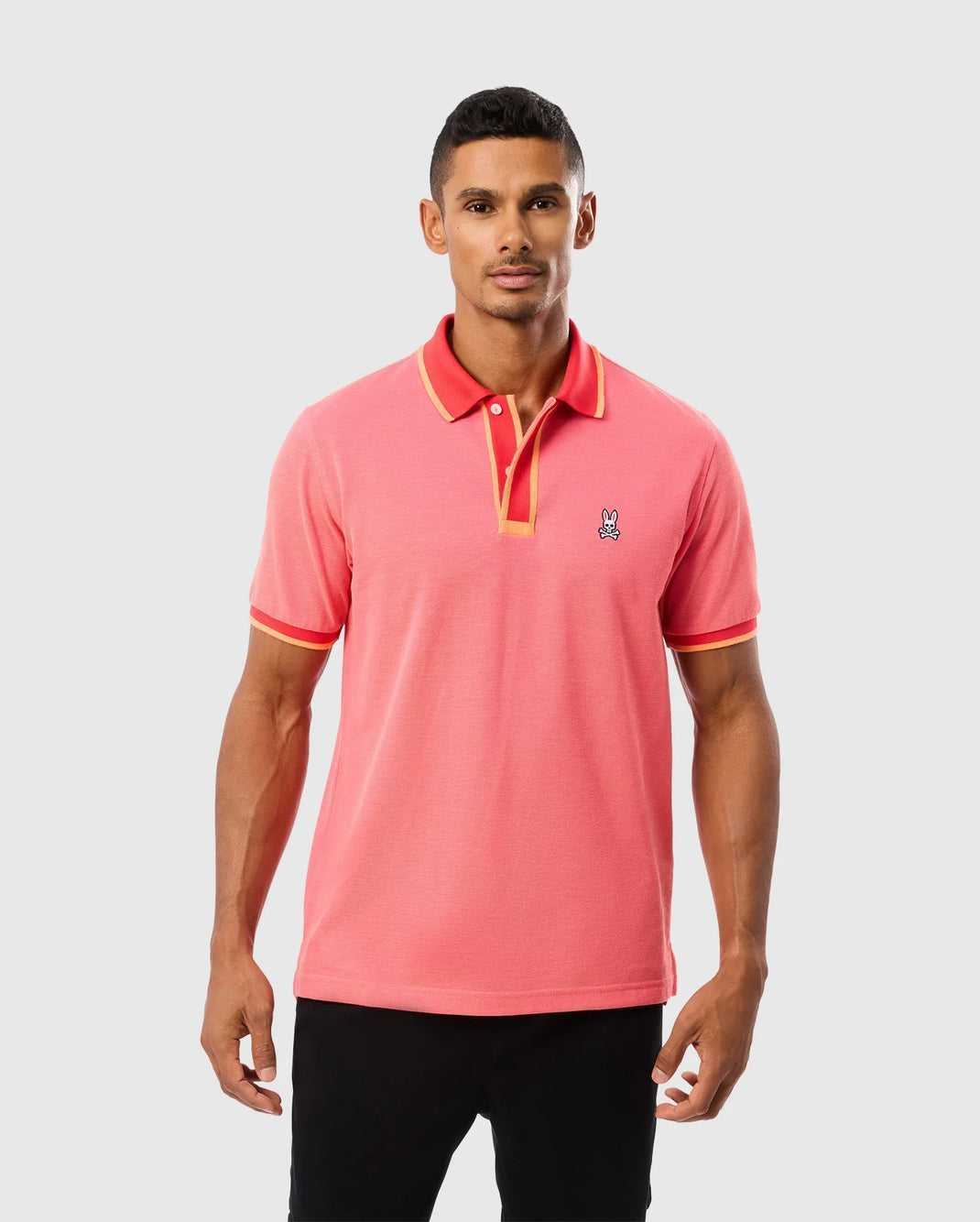 Polos Psycho Bunny Woodway Oxford Polo Hibiscus Homme | XOO-13344068